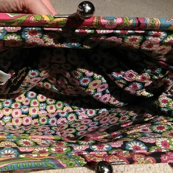 Vera Bradley Colorful Paisley Floral Design Purse - Picture 4 of 8